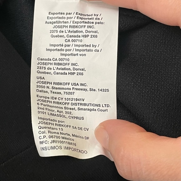 Joseph Ribkoff Floral Sheath Dress Size 8 Black & Purple Party Cocktail Ruched - Picture 5 of 6